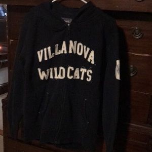 Villanova university blue zip up w good